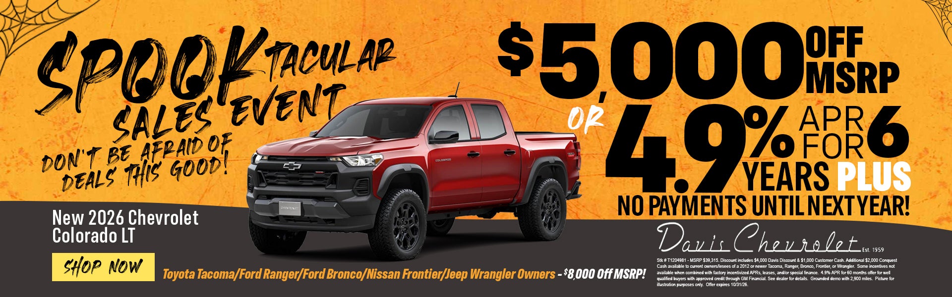 New 2026 Chevrolet Colorado LT